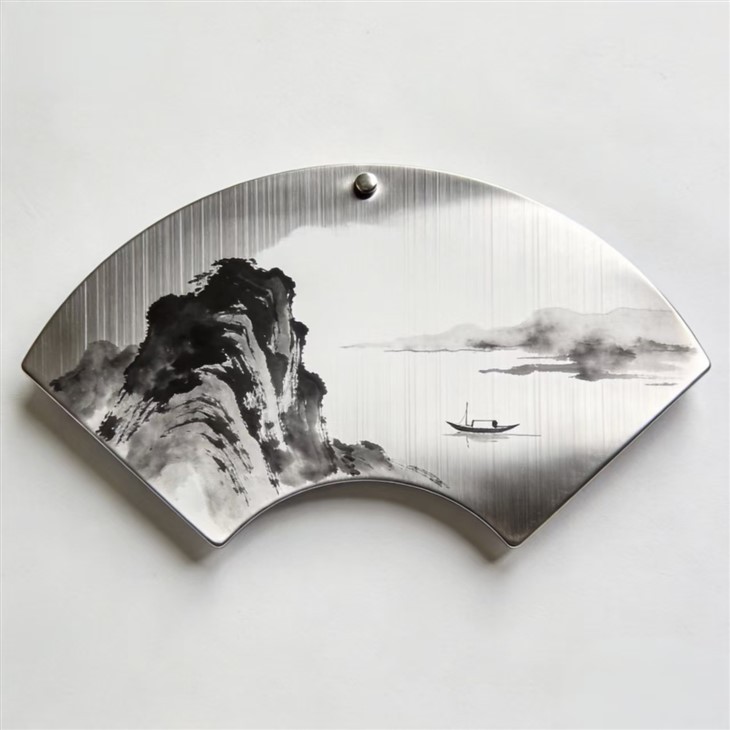 Targa commemorativa in lega di titanio